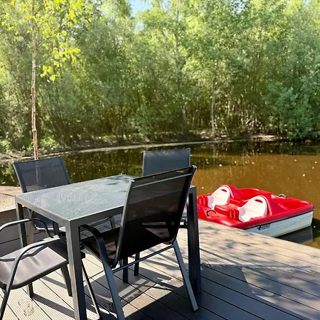 Natursee-chalet,spa Mit Hot Tub,jacuzzi&sauna Gg Gebuehr Ponyhof,angeln Dağ evi Twist